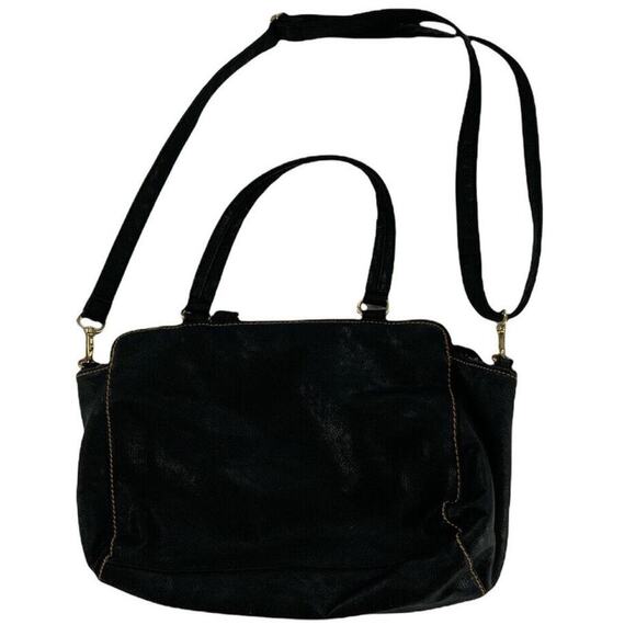 Leather Womens Black Shoulder Adjustable Strap Fashion Satchel Unbranded Handbag - Picture 8 of 8